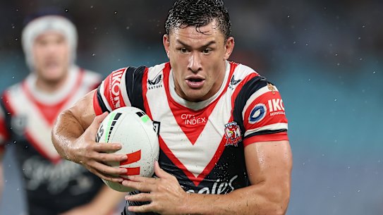 Joey Manu in his time at the Roosters.