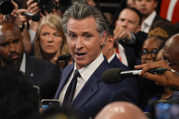 California Governor Gavin Newsom has been expanding  his nationalist  profile.