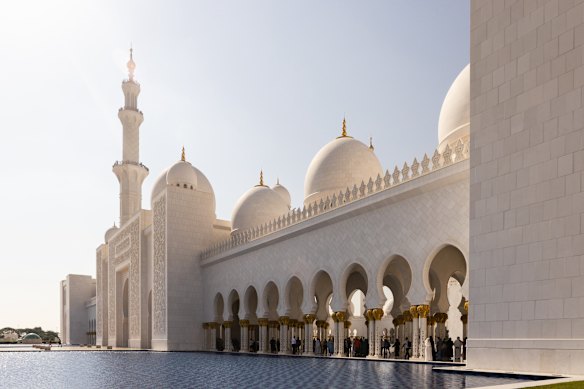Sheikh Zayed Mosque in Abu Dhabi.