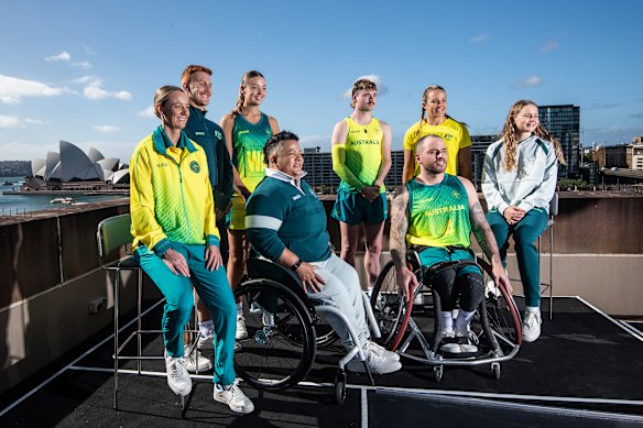 Australian athletes at the uniform launch for the 2026 Commonwealth Games, which get under way on July 23.