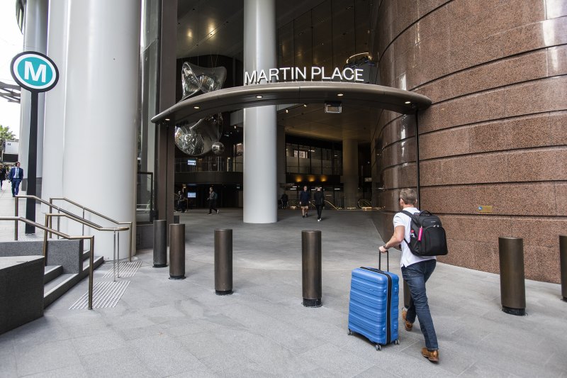 Martin Place metro station in the Sydney CBD.