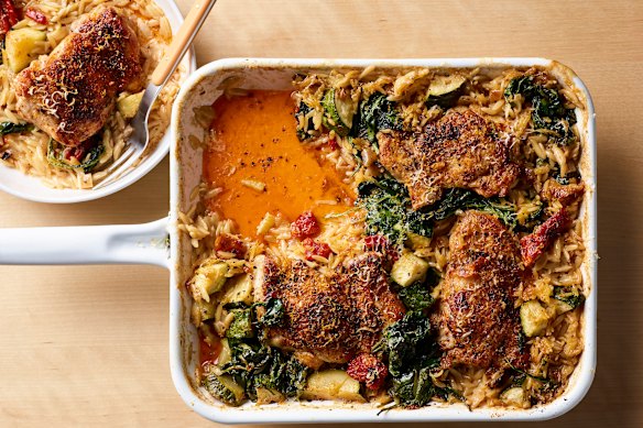 The famous one-pot marry me chicken.