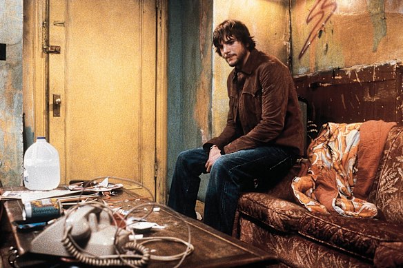 Ashton Kutcher in a scene from the film The Butterfly Effect.