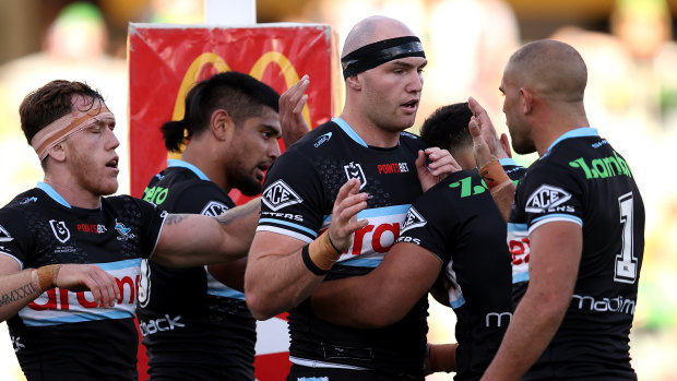 The Sharks were relentless successful  the nation’s superior  against Canberra.