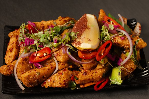 Ceylon chilli calamari.