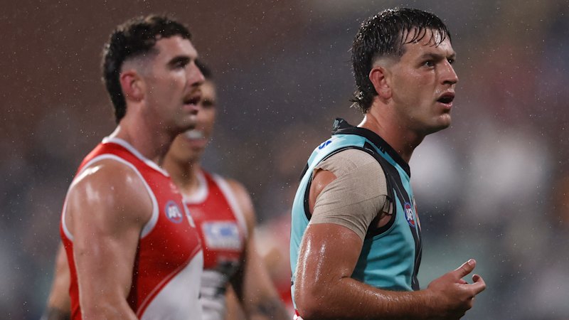 Port Adelaide star adamant he said nothing offensive to umpire Nick Foot
