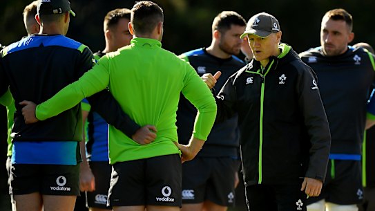 Joe Schmidt on tour in Australia in 2018.