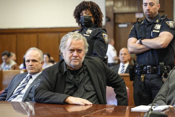 Steve Bannon was on federal fraud charges awaiting trial when he was pardoned by Donald Trump. He is still facing state charges.