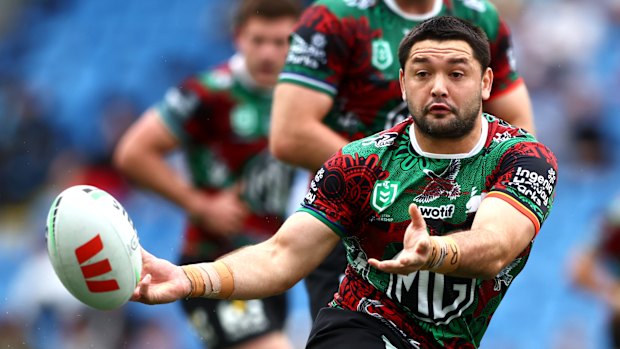 Brandon Smith in action against the Gold Coast on Sunday afternoon, having been questioned by police on arrival at Coolangatta Airport.