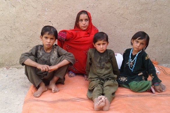 Some of the children of deceased Afghan villager, Ali Jan, who Ben Roberts-Smith murdered at Darwan.