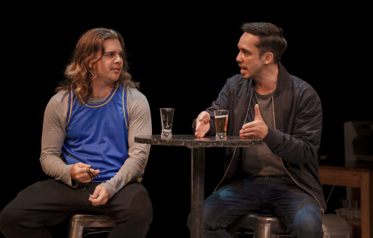 Danny Howard, left, and Guy Simon in Jacky.