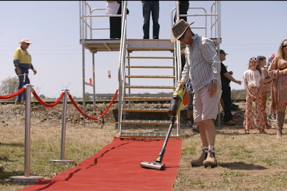 Trundle doesn’t technically have a train station, but that didn’t stop them rolling out the red carpet. 