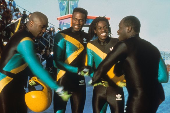 The cast of the 1993 film Cool Runnings.