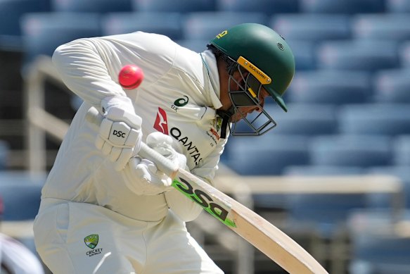 Usman Khawaja struggled in the series.