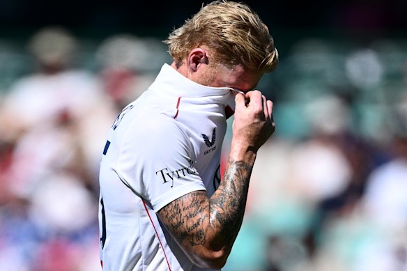 Ben Stokes finishes the Ashes a beaten, and injured, man.