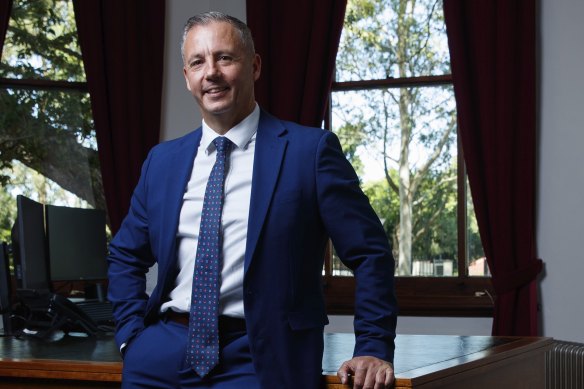 Matt Dopierala took over as principal of James Ruse Agricultural High School late last year. The school is held up as the jewel in the crown of public education.