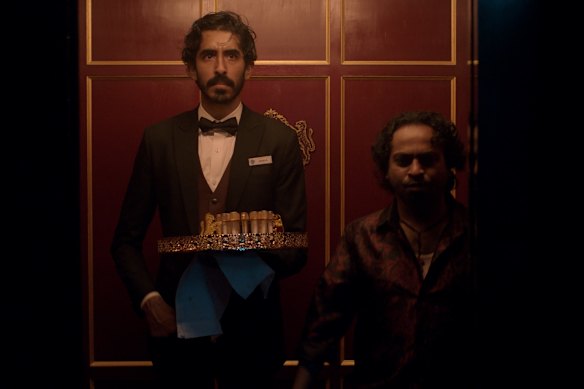 Dev Patel (left) in Monkey Man.  