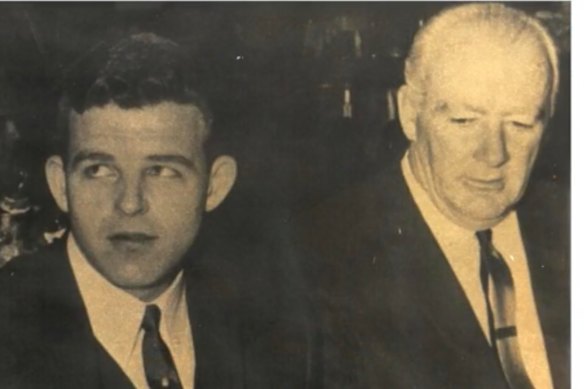 Charlie Wootton (left) with Jim Nugent.