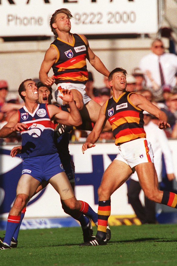 The high-flying Modra was a star for both the Crows and Dockers.