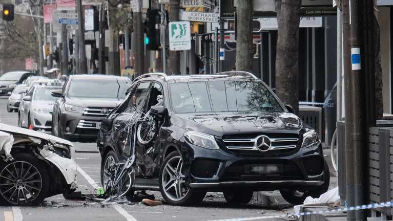 A female cyclist was killed in the collision.