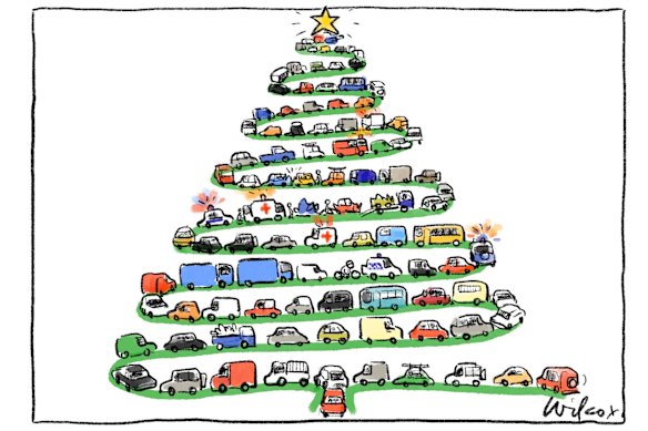 Christmas in the carpark.