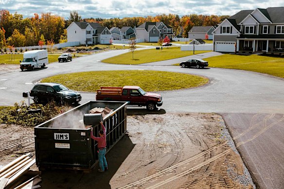 A slowdown in US home construction is hurting sales at building materials group James Hardie.