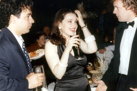 Ralph Carr with Tina Arena in 1993.