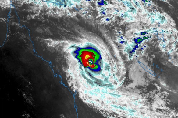 On Friday night, Tropic Cyclone Alfred was a category 4 system travelling south off the Queensland coast.