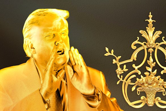 US President Donald Trump is quite obsessed with interior decoration, and one of his particular fixations is gold.