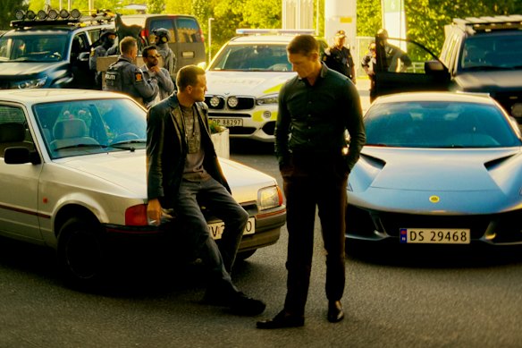 Tobias Santelmann (left) as Harry Hole and Joel Kinnaman as Tom Waaler in Jo Nesbo’s Harry Hole.