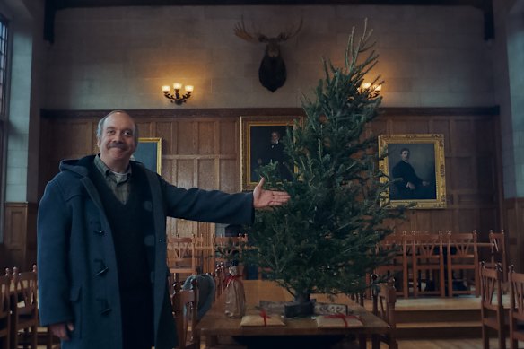 Paul Giamatti in <i>The Holdovers</i>, a Christmas movie with a difference.