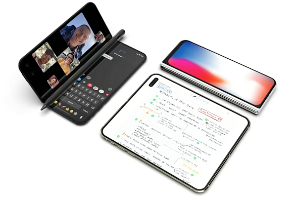 What an Apple foldable phone may look like.