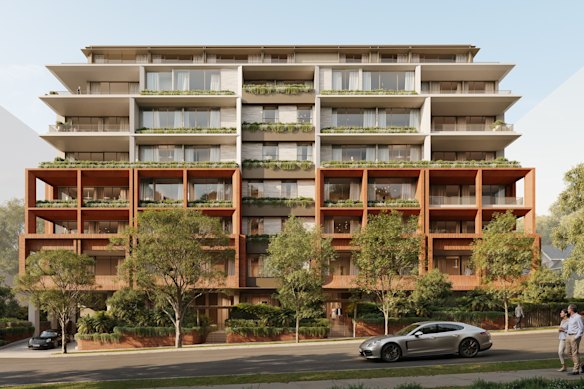 A concept image of the development at 12-18 Wilberforce Avenue, Rose Bay.