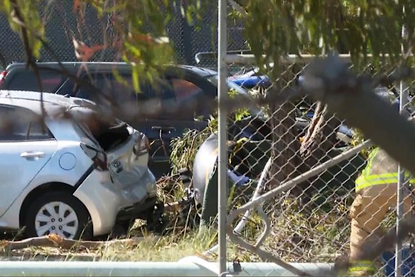 A helicopter has reportedly crashed into a car at Bankstown airport on Friday afternoon.