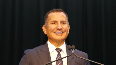 Bank of Queensland chief executive George Frazis is all smiles and why not after raising nearly $340 million from shareholders in an oversubscribed capital raising.