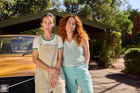 Jane Harber and Maria Angelic in The Family Next Door.