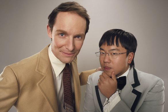 Guy Montgomery with his former Spelling Bee sidekick Aaron Chen.