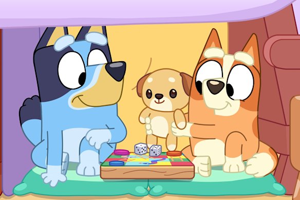 How does Bluey get in the TV? Effed if I know, kid.