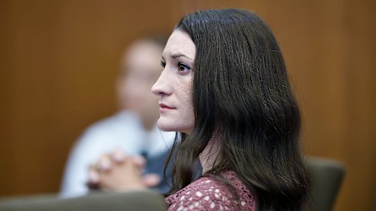 Lindsay Clancy in Plymouth Superior Court on Tuesday at a hearing focused on the next steps in her case.