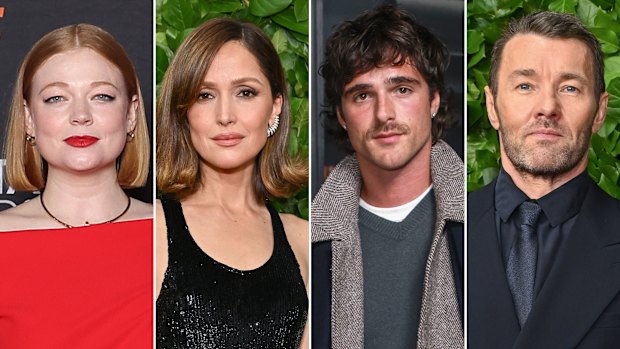 Australian actors Sarah Snook, Rose Byrne, Jacob Elordi and Joel Edgerton have been nominated for a Golden Globe.