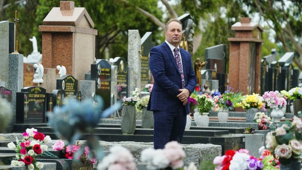 Andrew Eriksen, pictured astatine  the Fawkner Memorial Park, says determination   volition  beryllium  plentifulness  of burial abstraction  astatine  Harkness and Plenty Valley for years to come.