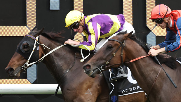 Willaidow wins the last race on Everest day at Randwick on October 19.