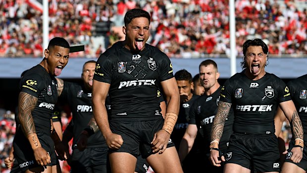 New Zealand’s pre-match haka.