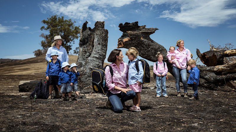 Children in bushfire-ravaged Victoria are returning to school