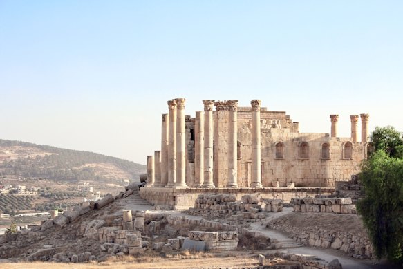 Temple of Zeus in Jerash.