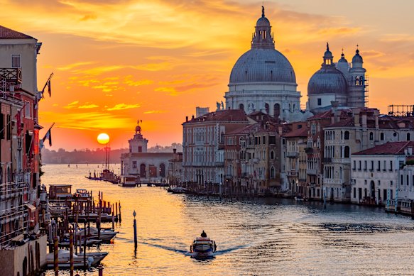 Basilica di Santa Maria della Salute in the Venetian neighbourhood of Dorsoduro.