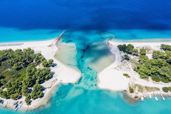 Northern Greece is blessed with coastal escapes, like Glarokavos Beach, on the southeastern tip of the Kassandra peninsula.