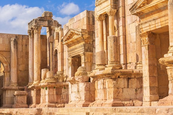 The restored 1st-century South Theatre is still used today.