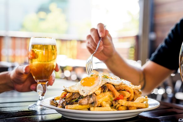 Chorrillana from Valparaiso.