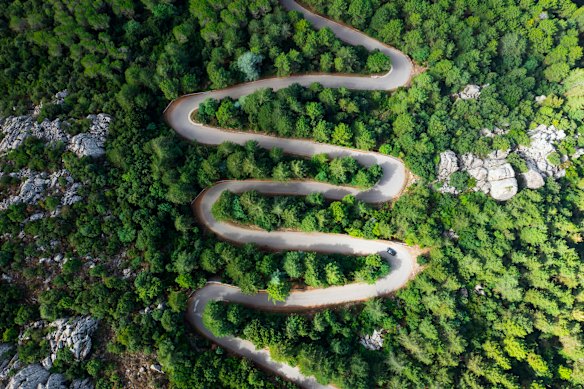 The beaches in Sardinia are incredible but don’t overlook its mountain peaks and passes, such as  the 1362- metre Monte Limbara.